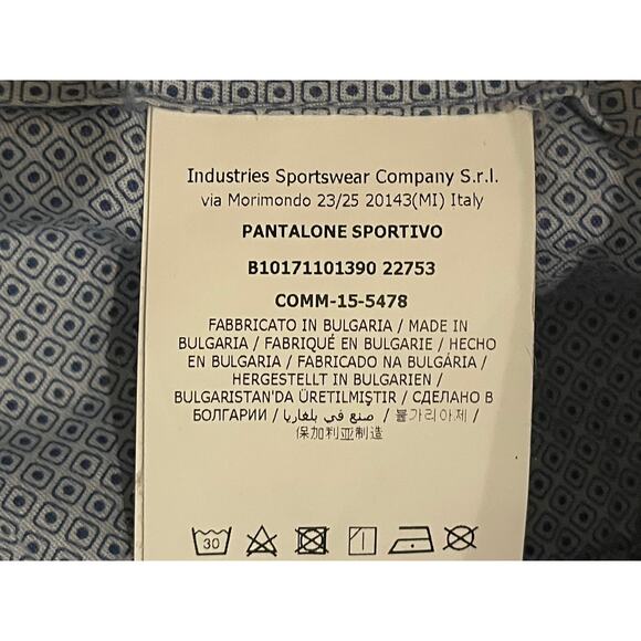 Henry Cotton pantalon sportivo light blue slim fit chino trouser - Picture 4 of 8